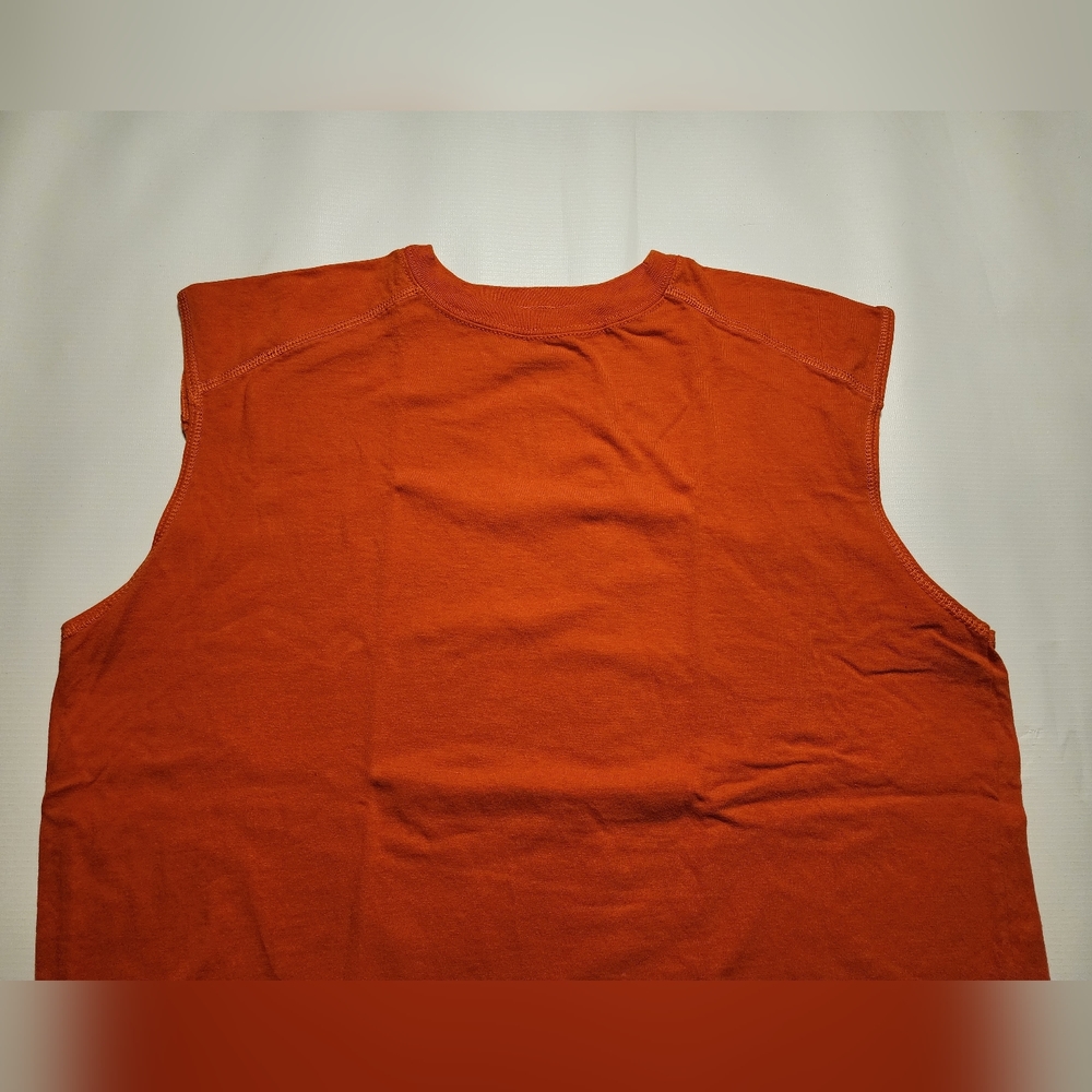 Arizona Tank Top Women's XL Orange Vintage Wear Round Neck Sleeveless Shirt - Picture 4 of 10